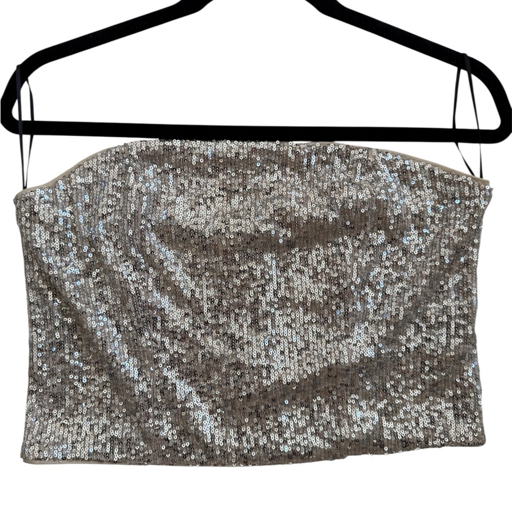 H&M Beige Divided Top